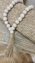 Load image into Gallery viewer, Timber beaded Garland Cream/Taupe