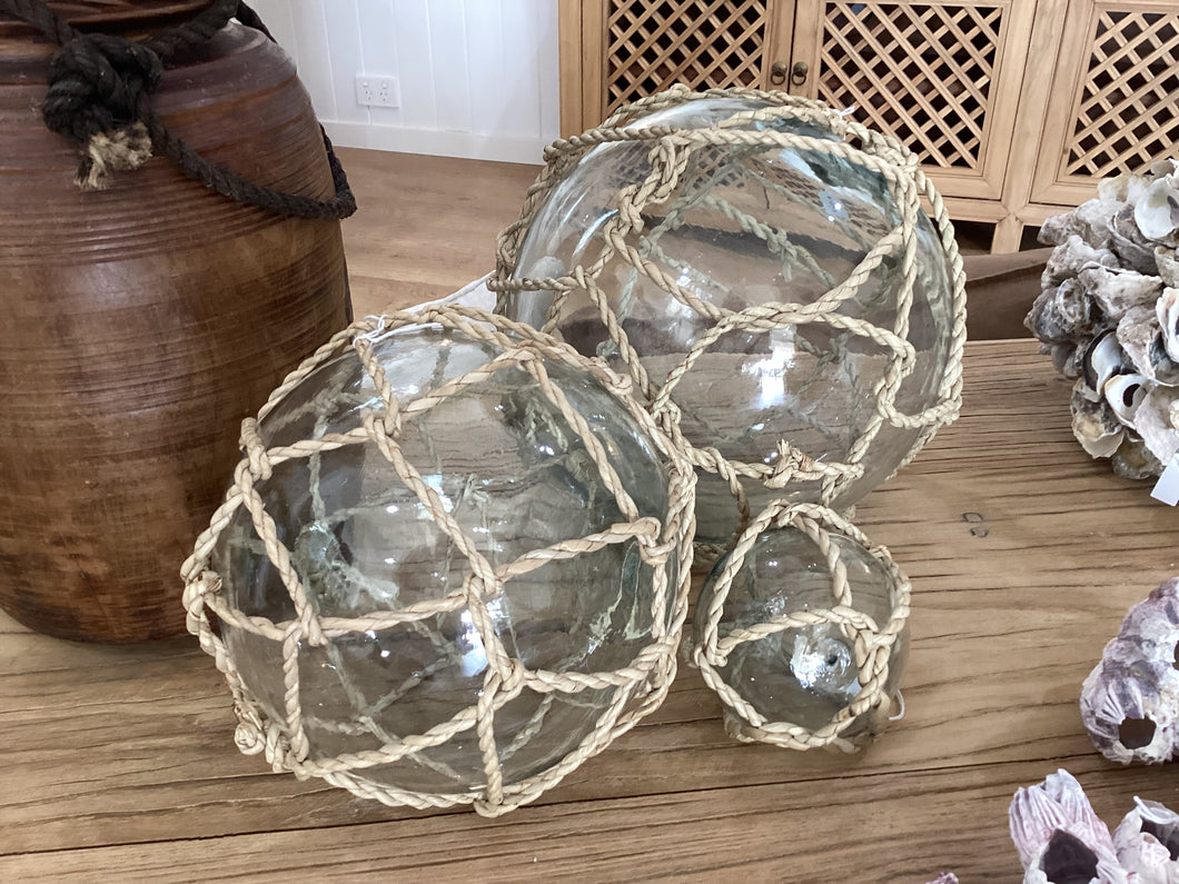 Glass Balls with Netting