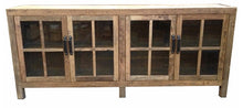 Load image into Gallery viewer, Natural Recycled Elm Sideboard with Glass Doors