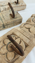Load image into Gallery viewer, Indian reclaimed timber 3x hook