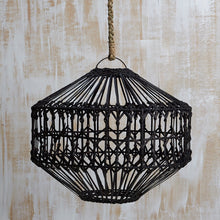 Load image into Gallery viewer, Luna Flat Rattan Light Shade Natural