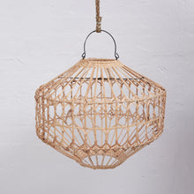 Load image into Gallery viewer, Luna Flat Rattan Light Shade Natural